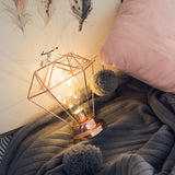 Creative table Lamp Fashion Diamond Hexagon Shape LED Night Lamp Bedside Lamp Bedroom Decoration Gift for Birthday Christmas D20