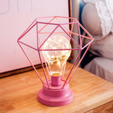 Creative table Lamp Fashion Diamond Hexagon Shape LED Night Lamp Bedside Lamp Bedroom Decoration Gift for Birthday Christmas D20