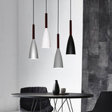 Aluminum Wood Pendant Lights, Home restaurant decor